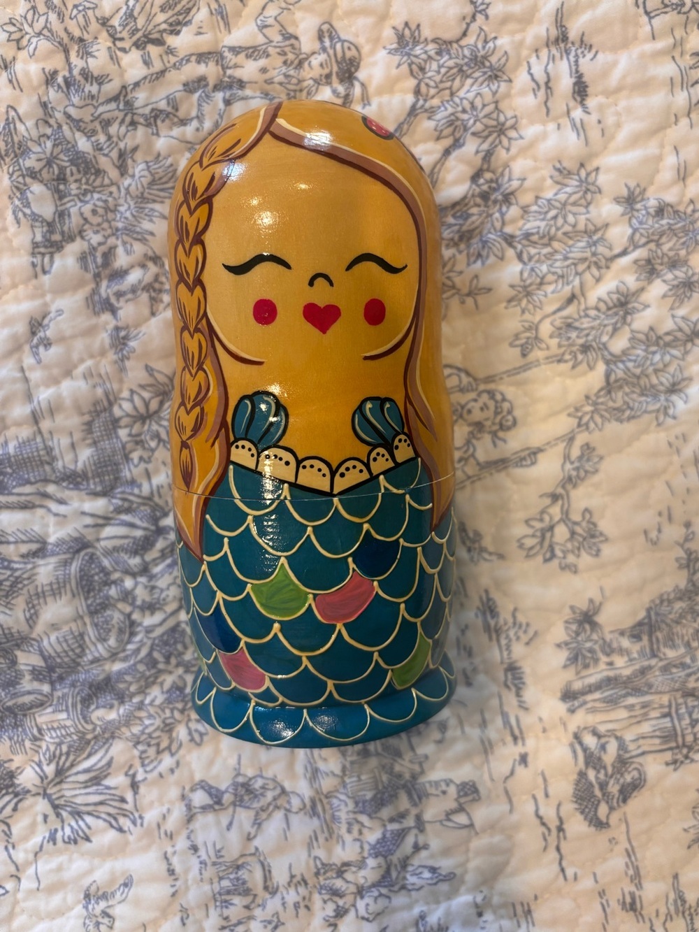Mermaid Nesting Doll -made of wood